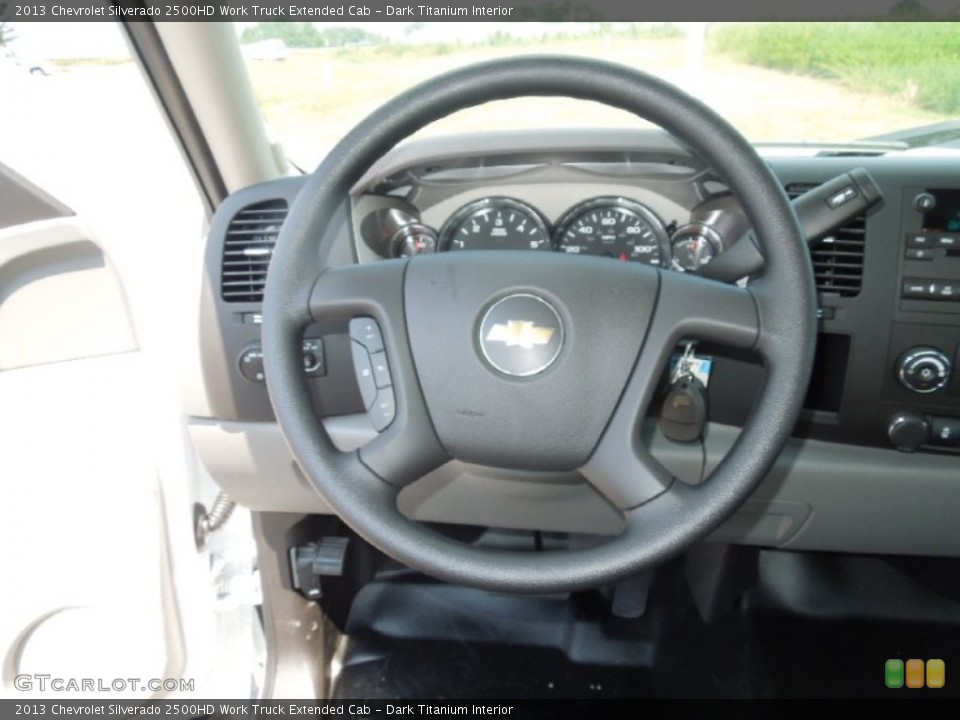 Dark Titanium Interior Steering Wheel for the 2013 Chevrolet Silverado 2500HD Work Truck Extended Cab #68701351