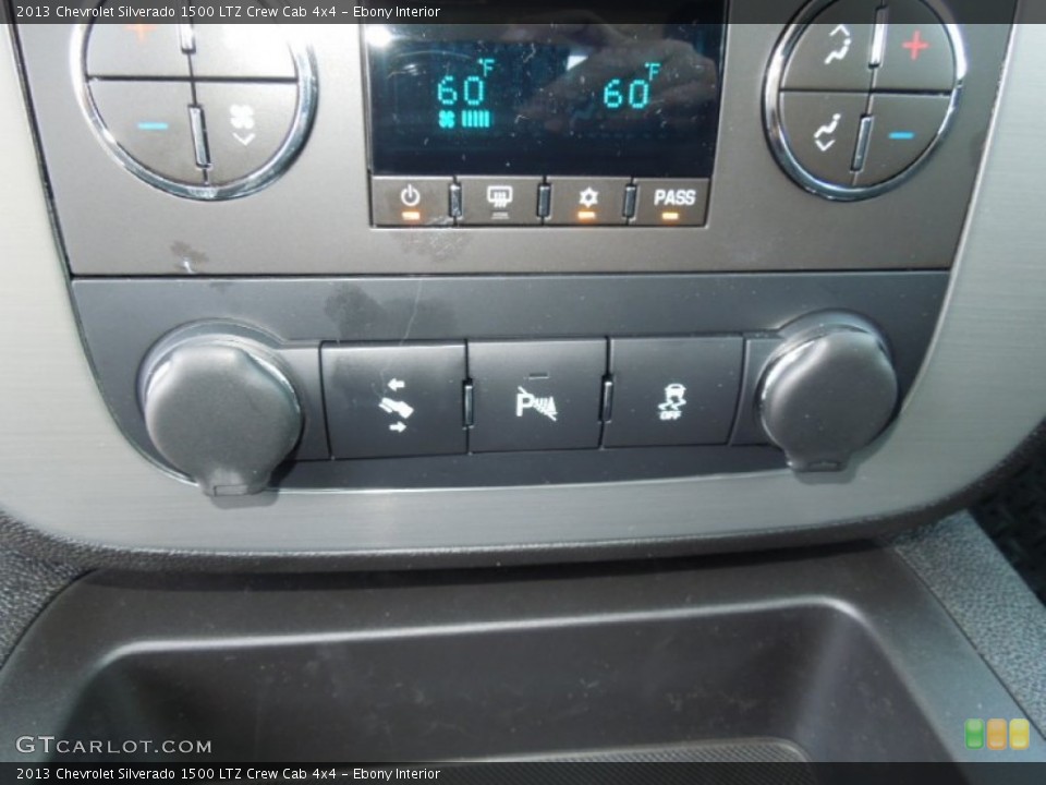 Ebony Interior Controls for the 2013 Chevrolet Silverado 1500 LTZ Crew Cab 4x4 #68701780