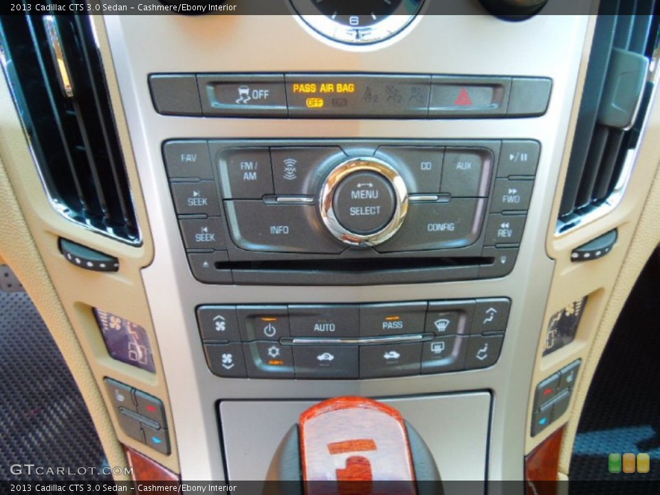 Cashmere/Ebony Interior Controls for the 2013 Cadillac CTS 3.0 Sedan #68702773