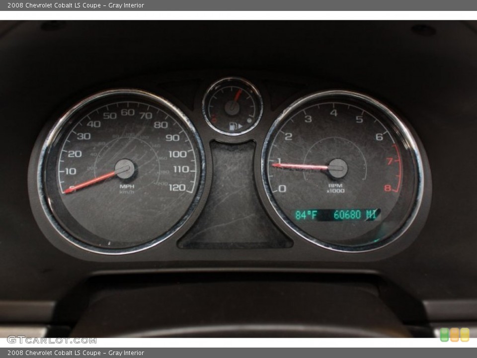 Gray Interior Gauges for the 2008 Chevrolet Cobalt LS Coupe #68704318