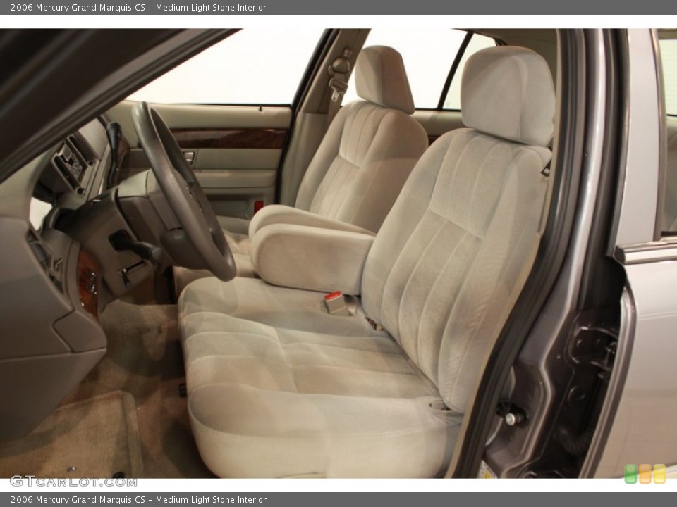 Medium Light Stone Interior Front Seat for the 2006 Mercury Grand Marquis GS #68704549