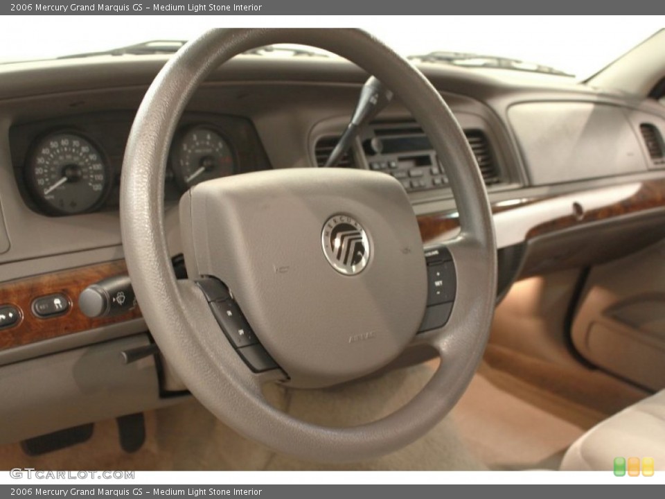 Medium Light Stone Interior Steering Wheel for the 2006 Mercury Grand Marquis GS #68704555