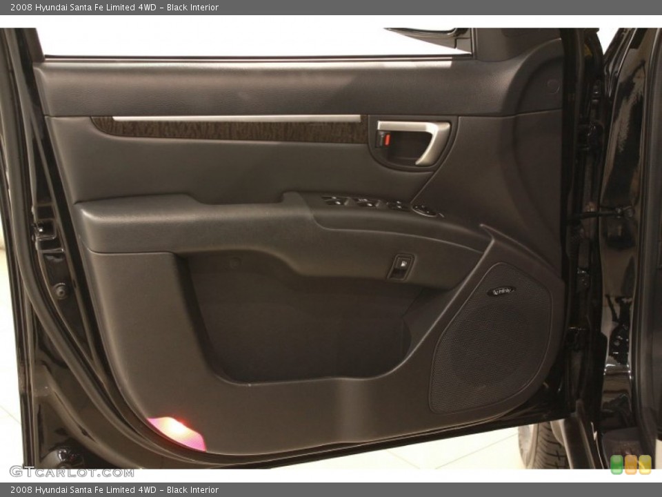 Black Interior Door Panel for the 2008 Hyundai Santa Fe Limited 4WD #68704651