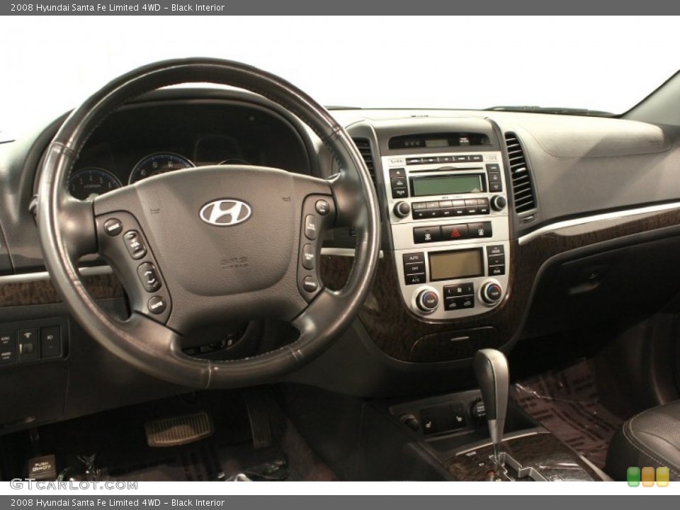 Black Interior Dashboard for the 2008 Hyundai Santa Fe Limited 4WD #68704687