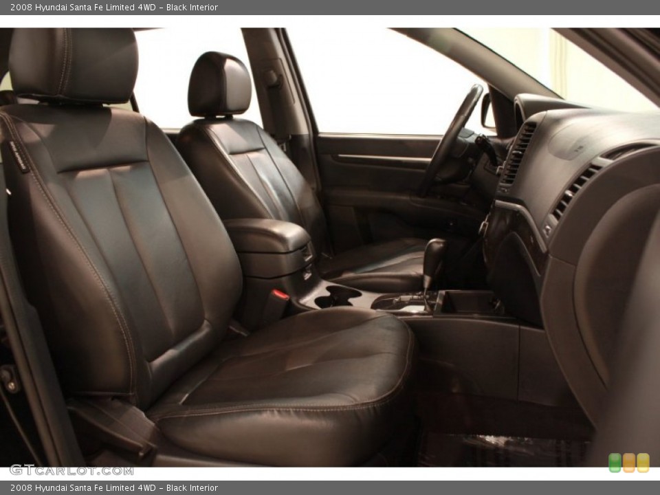 Black Interior Front Seat for the 2008 Hyundai Santa Fe Limited 4WD #68704741