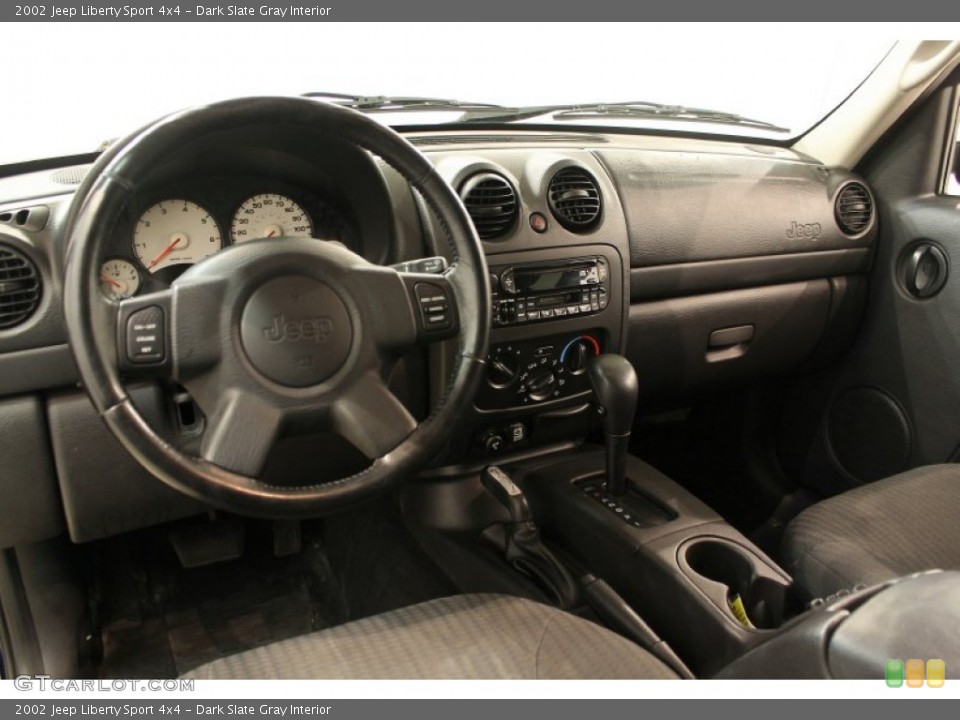 Dark Slate Gray Interior Dashboard for the 2002 Jeep Liberty Sport 4x4 #68705572