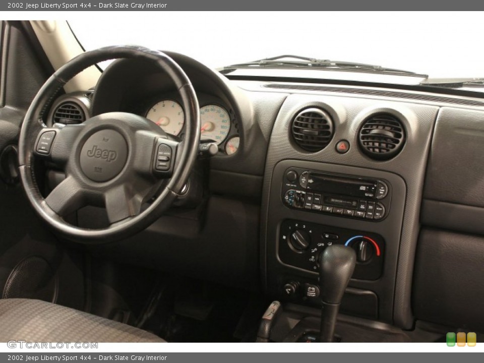 Dark Slate Gray Interior Dashboard for the 2002 Jeep Liberty Sport 4x4 #68705614