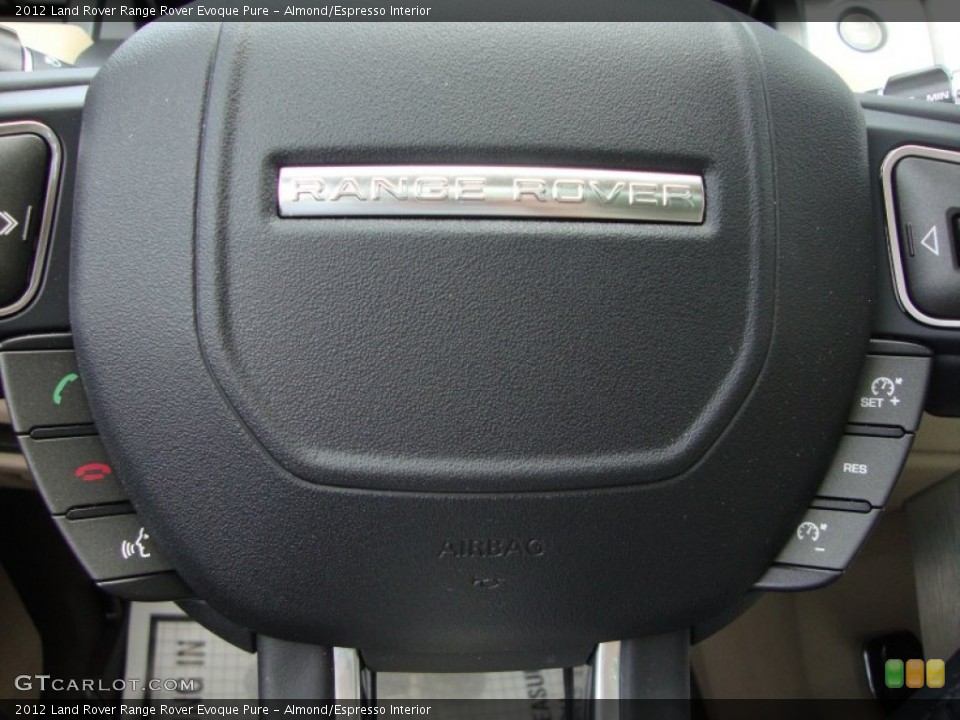 Almond/Espresso Interior Controls for the 2012 Land Rover Range Rover Evoque Pure #68705875