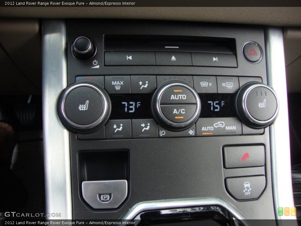 Almond/Espresso Interior Controls for the 2012 Land Rover Range Rover Evoque Pure #68705899