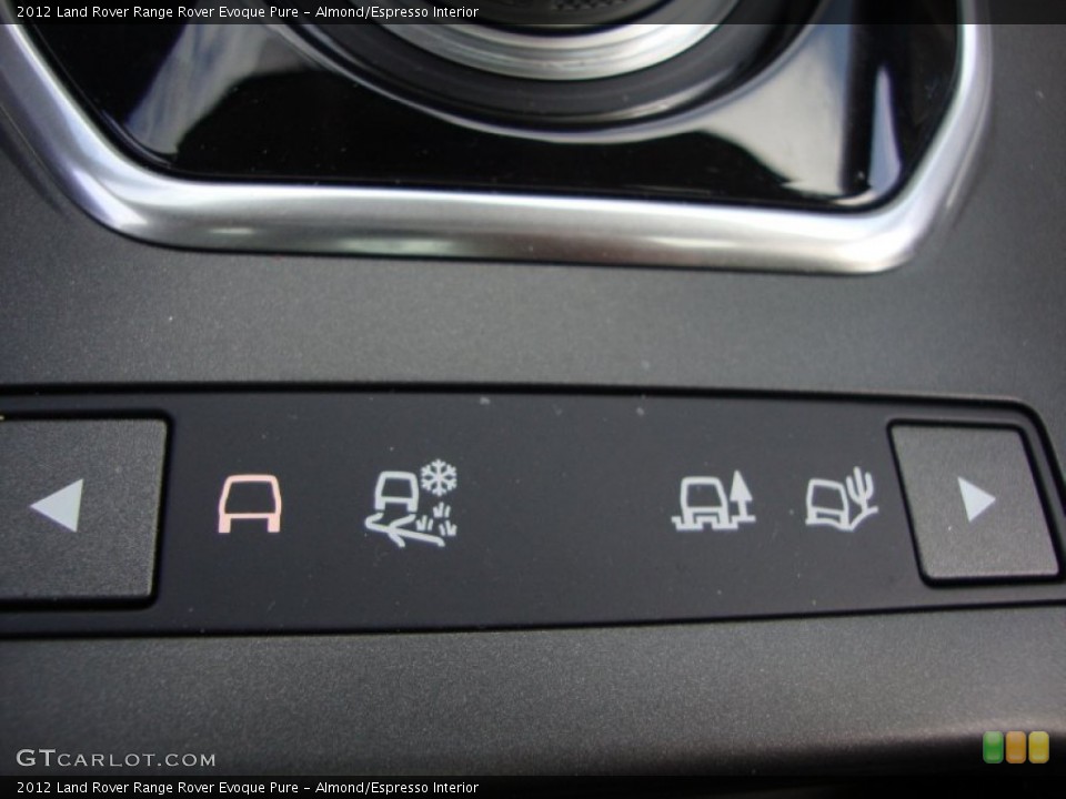 Almond/Espresso Interior Controls for the 2012 Land Rover Range Rover Evoque Pure #68705911