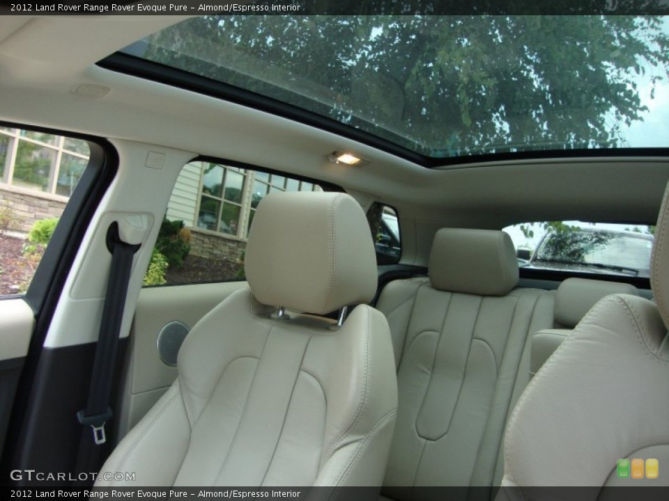Almond/Espresso Interior Sunroof for the 2012 Land Rover Range Rover Evoque Pure #68705956
