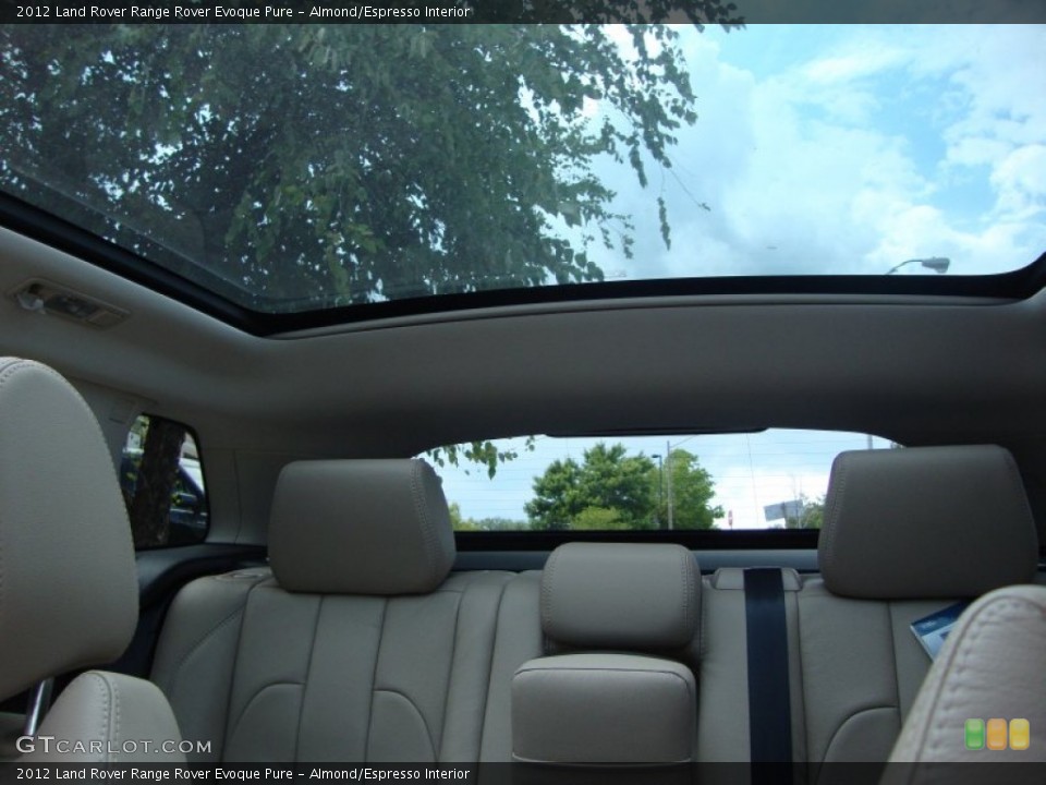 Almond/Espresso Interior Sunroof for the 2012 Land Rover Range Rover Evoque Pure #68705986