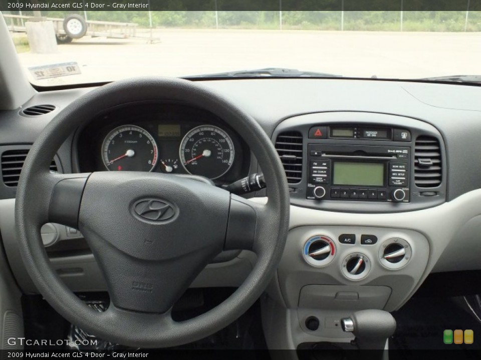 Gray Interior Dashboard for the 2009 Hyundai Accent GLS 4 Door #68709592