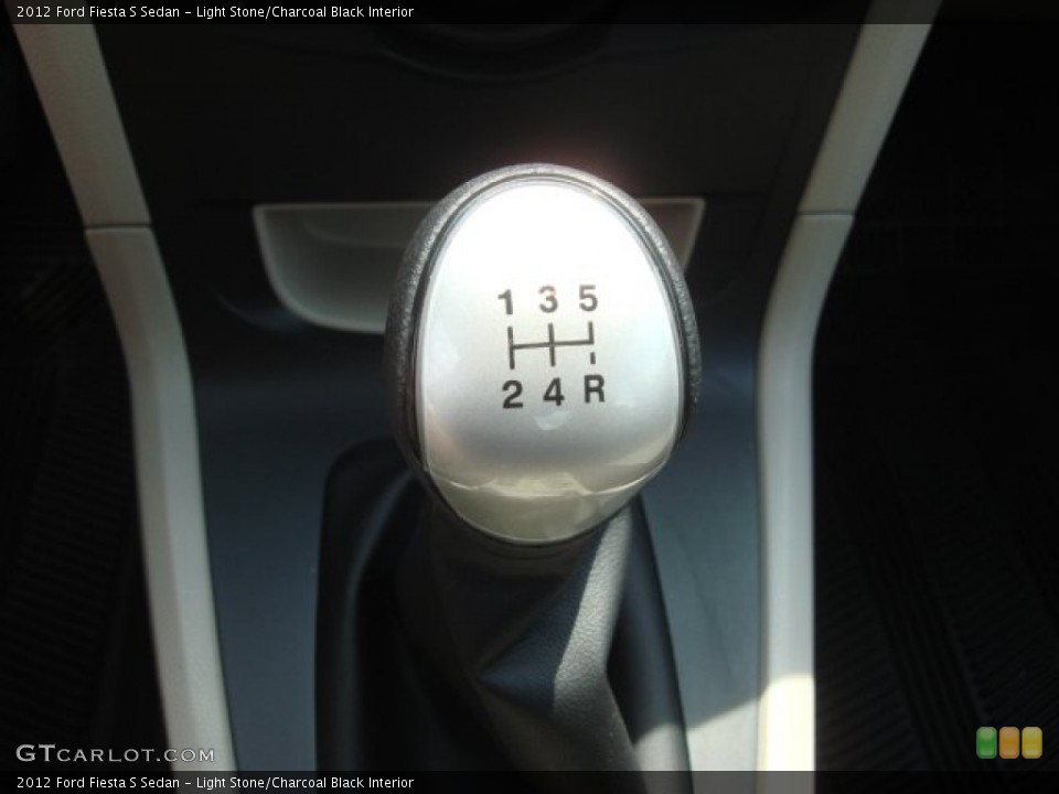 Light Stone/Charcoal Black Interior Transmission for the 2012 Ford Fiesta S Sedan #68710171