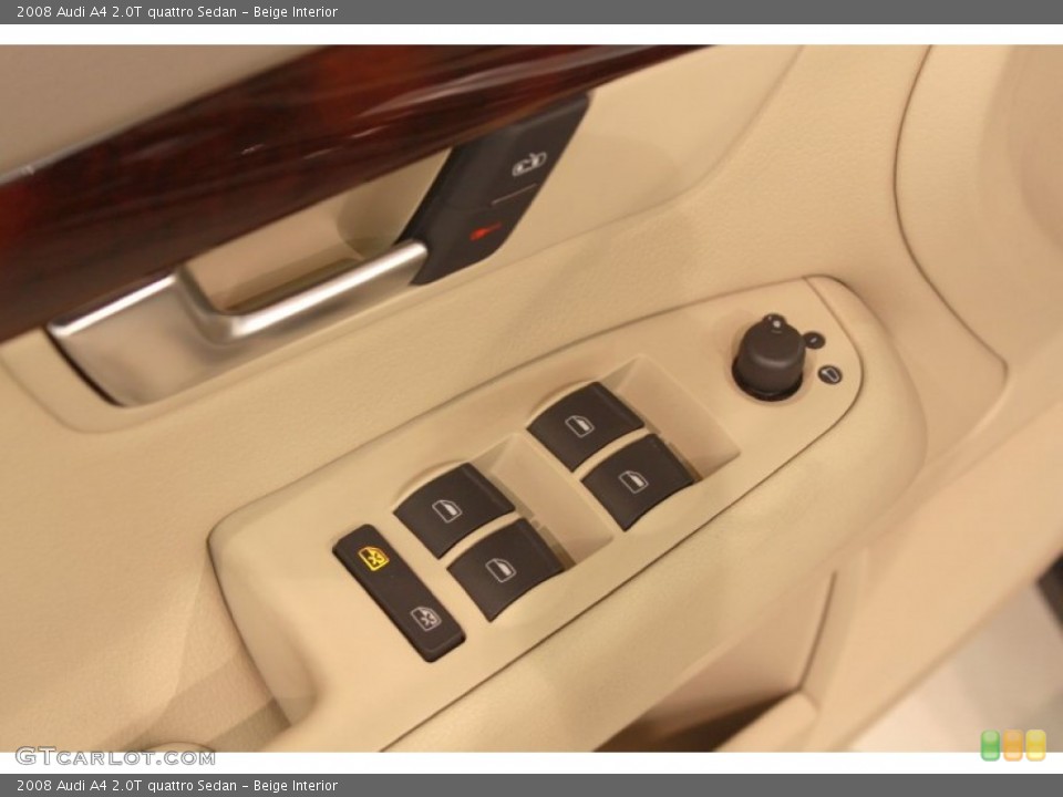 Beige Interior Controls for the 2008 Audi A4 2.0T quattro Sedan #68711356