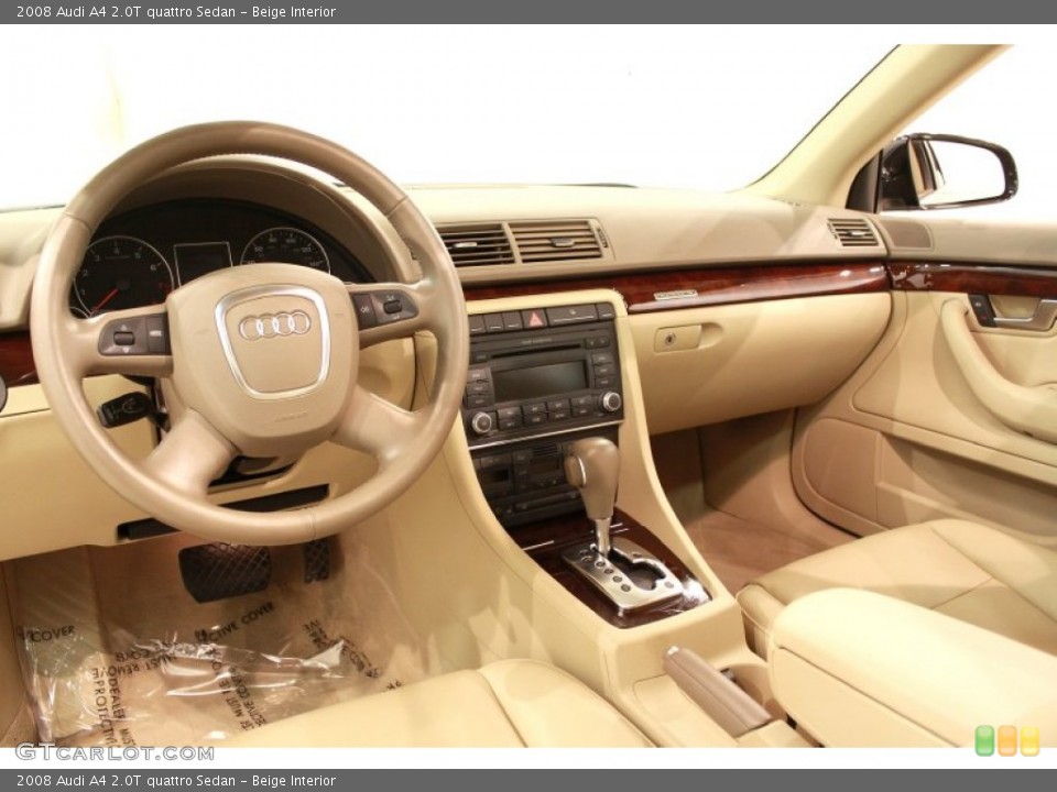 Beige Interior Dashboard for the 2008 Audi A4 2.0T quattro Sedan #68711383