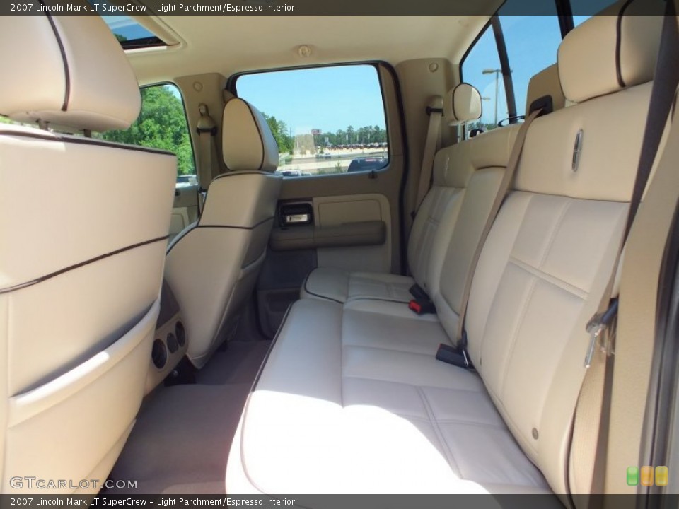 Light Parchment/Espresso Interior Rear Seat for the 2007 Lincoln Mark LT SuperCrew #68711704