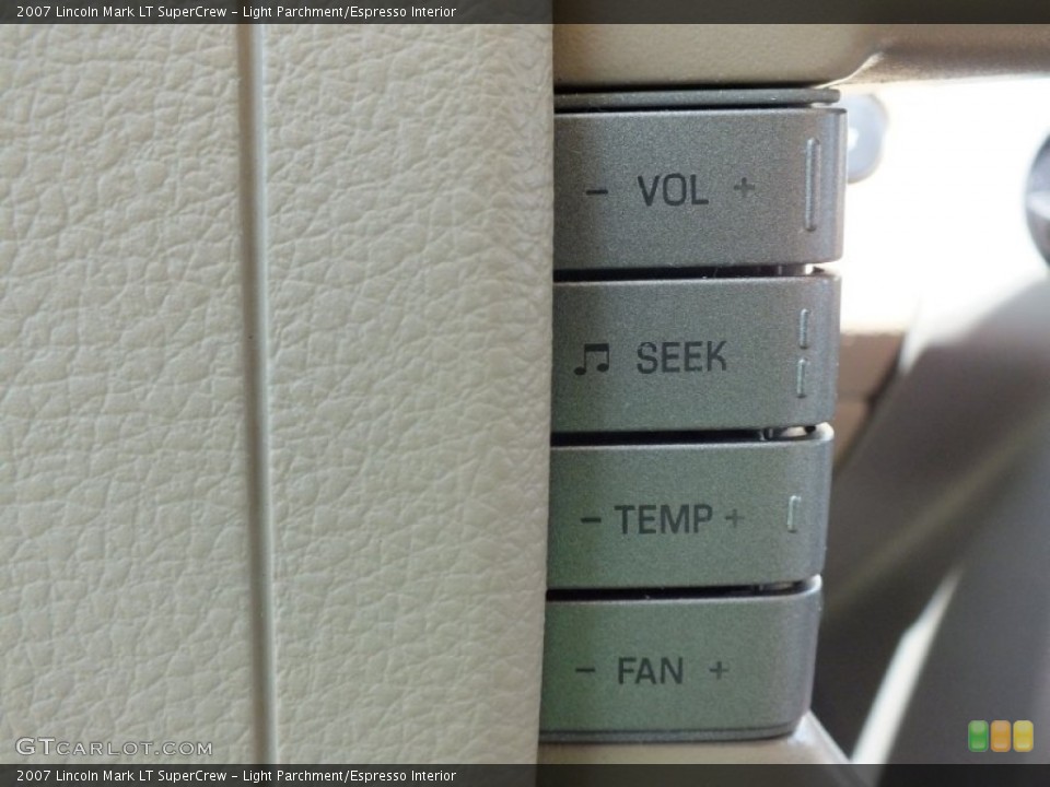 Light Parchment/Espresso Interior Controls for the 2007 Lincoln Mark LT SuperCrew #68711983