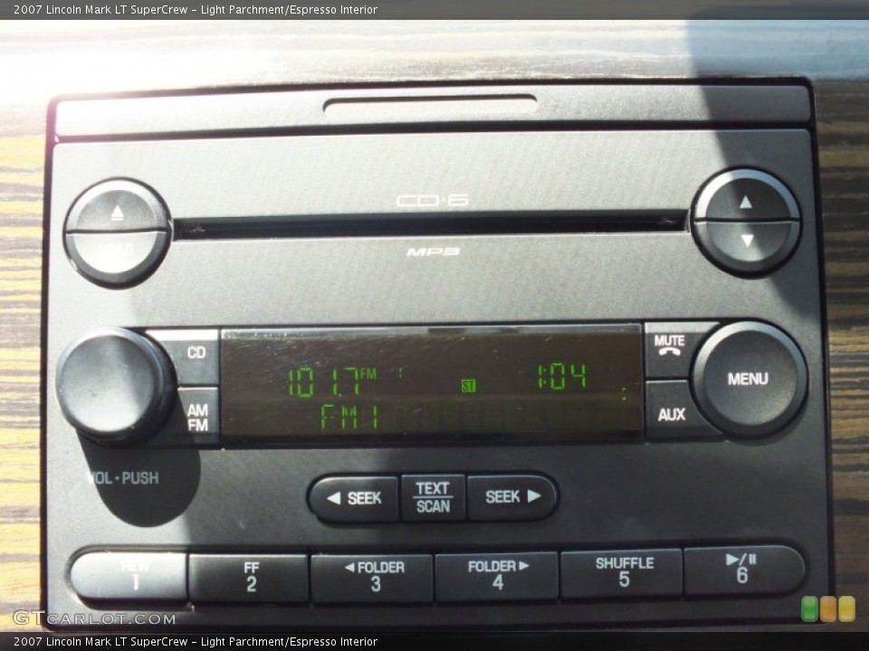 Light Parchment/Espresso Interior Audio System for the 2007 Lincoln Mark LT SuperCrew #68712013
