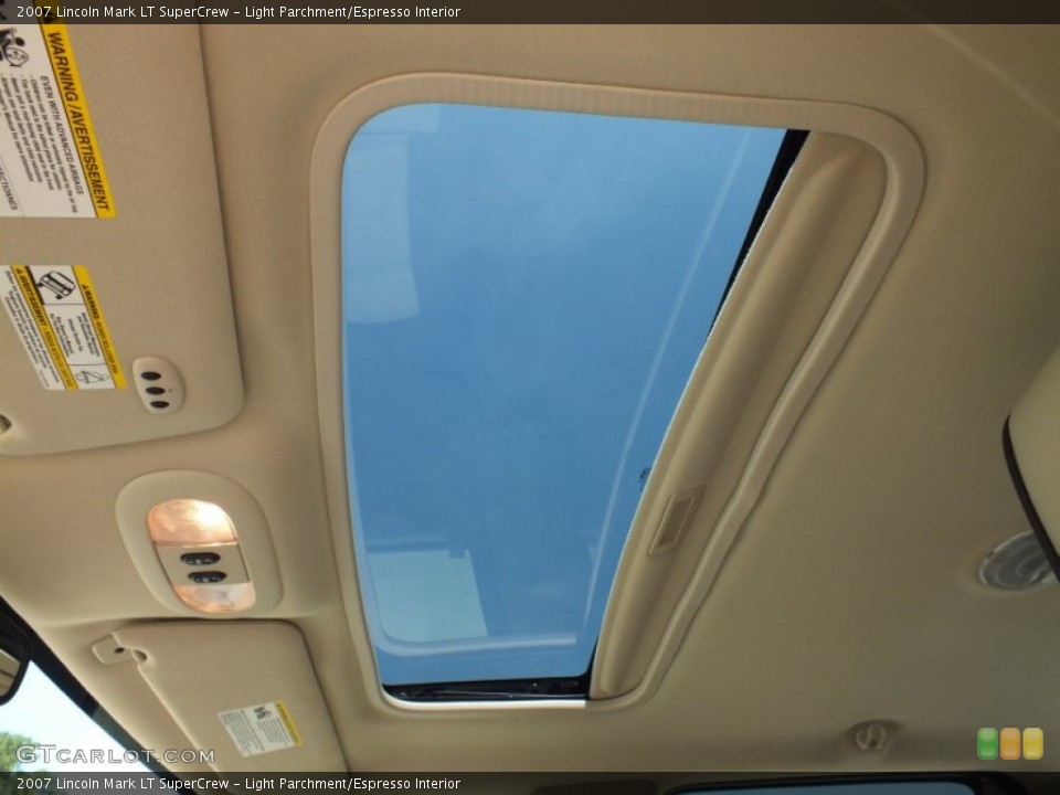 Light Parchment/Espresso Interior Sunroof for the 2007 Lincoln Mark LT SuperCrew #68712075