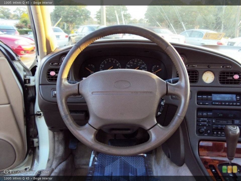 Beige Interior Steering Wheel for the 1995 Infiniti Q 45 #68712726