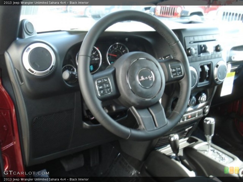 Black Interior Photo for the 2013 Jeep Wrangler Unlimited Sahara 4x4 #68713048