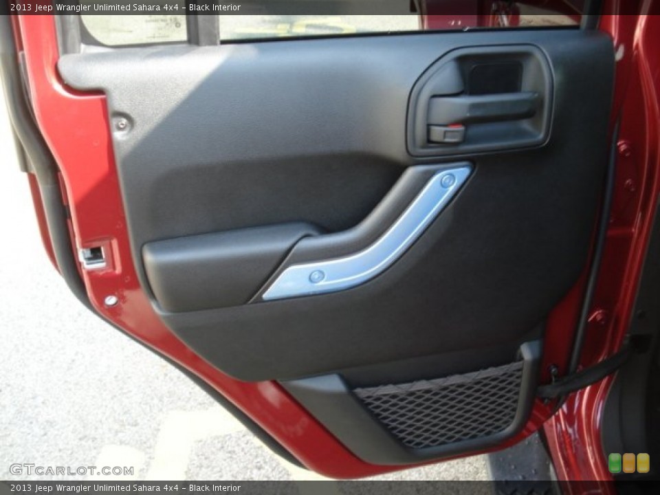 Black Interior Door Panel for the 2013 Jeep Wrangler Unlimited Sahara 4x4 #68713085