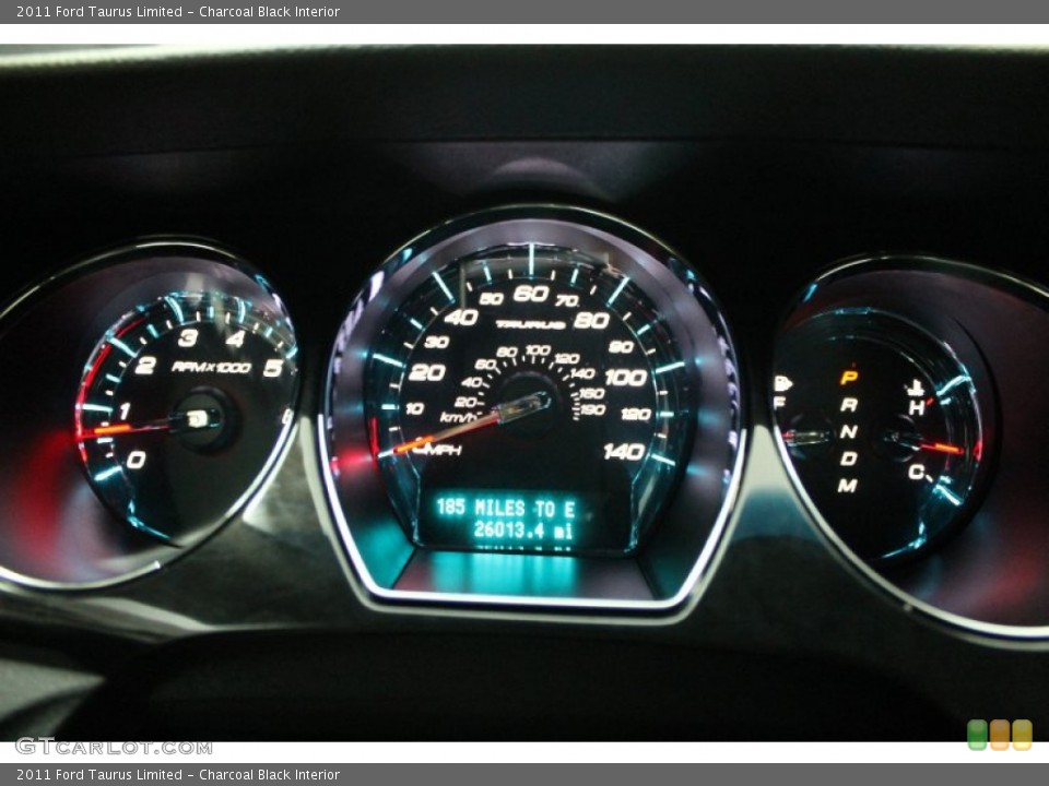 Charcoal Black Interior Gauges for the 2011 Ford Taurus Limited #68715352
