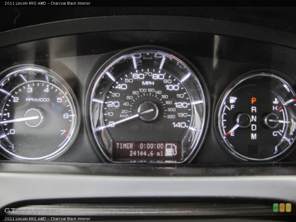 Charcoal Black Interior Gauges for the 2011 Lincoln MKS AWD #68717086