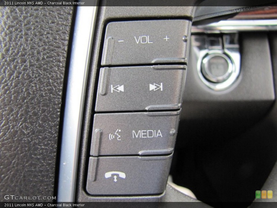 Charcoal Black Interior Controls for the 2011 Lincoln MKS AWD #68717113