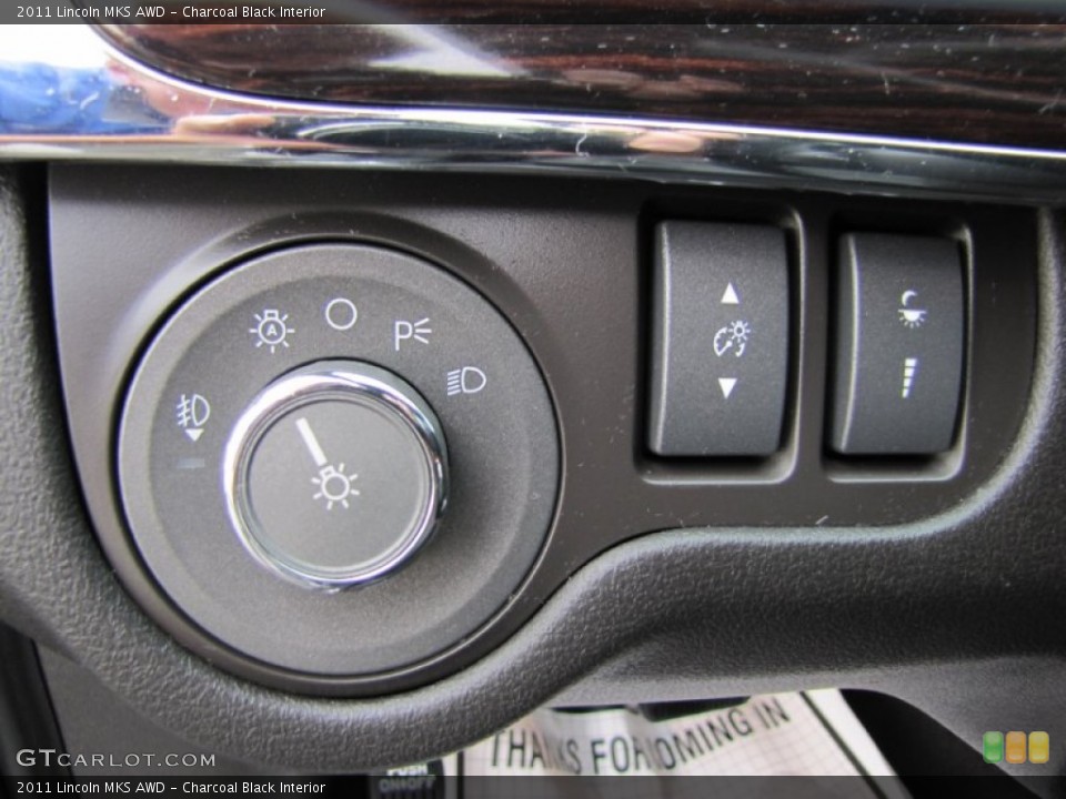 Charcoal Black Interior Controls for the 2011 Lincoln MKS AWD #68717140