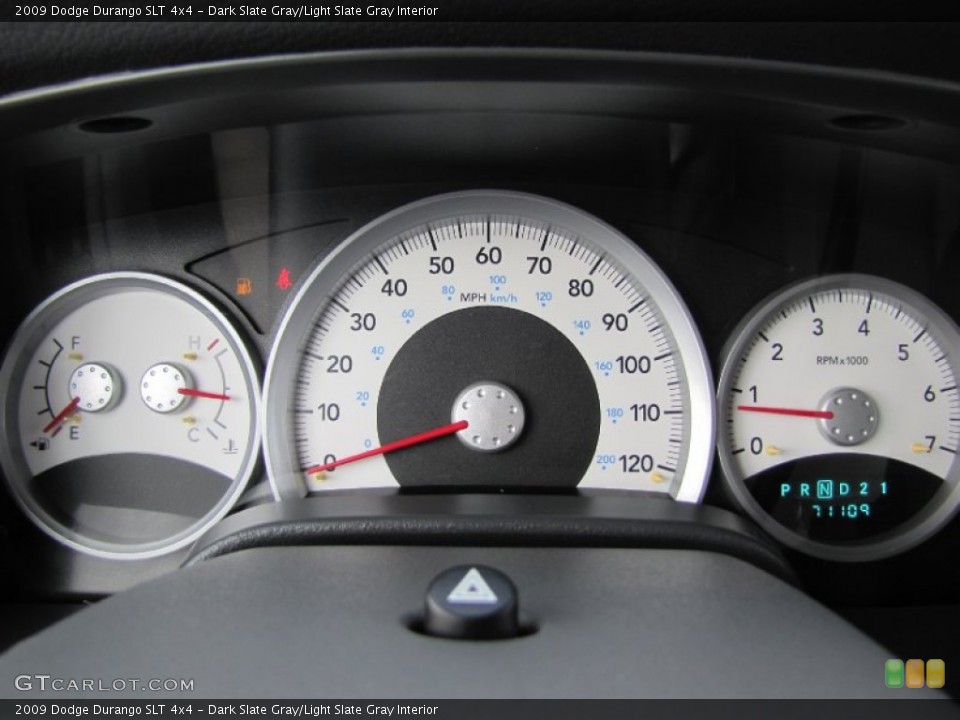 Dark Slate Gray/Light Slate Gray Interior Gauges for the 2009 Dodge Durango SLT 4x4 #68717661