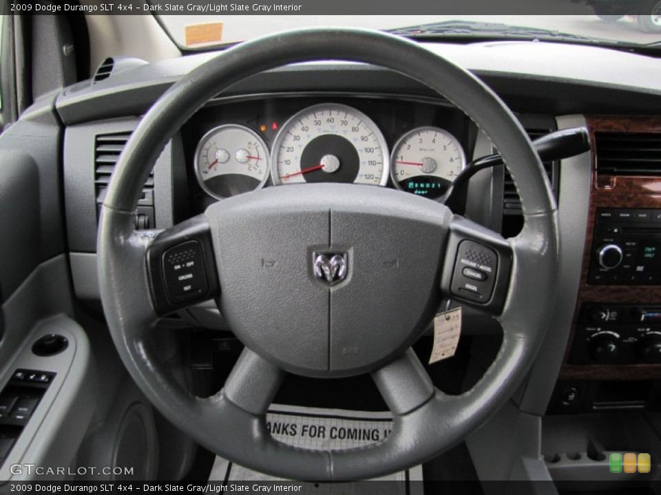 Dark Slate Gray/Light Slate Gray Interior Steering Wheel for the 2009 Dodge Durango SLT 4x4 #68717671