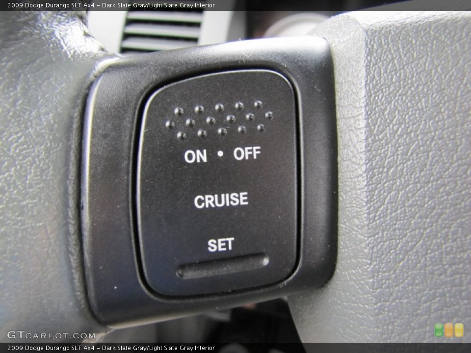 Dark Slate Gray/Light Slate Gray Interior Controls for the 2009 Dodge Durango SLT 4x4 #68717679