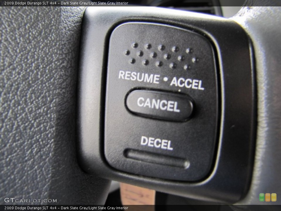 Dark Slate Gray/Light Slate Gray Interior Controls for the 2009 Dodge Durango SLT 4x4 #68717688