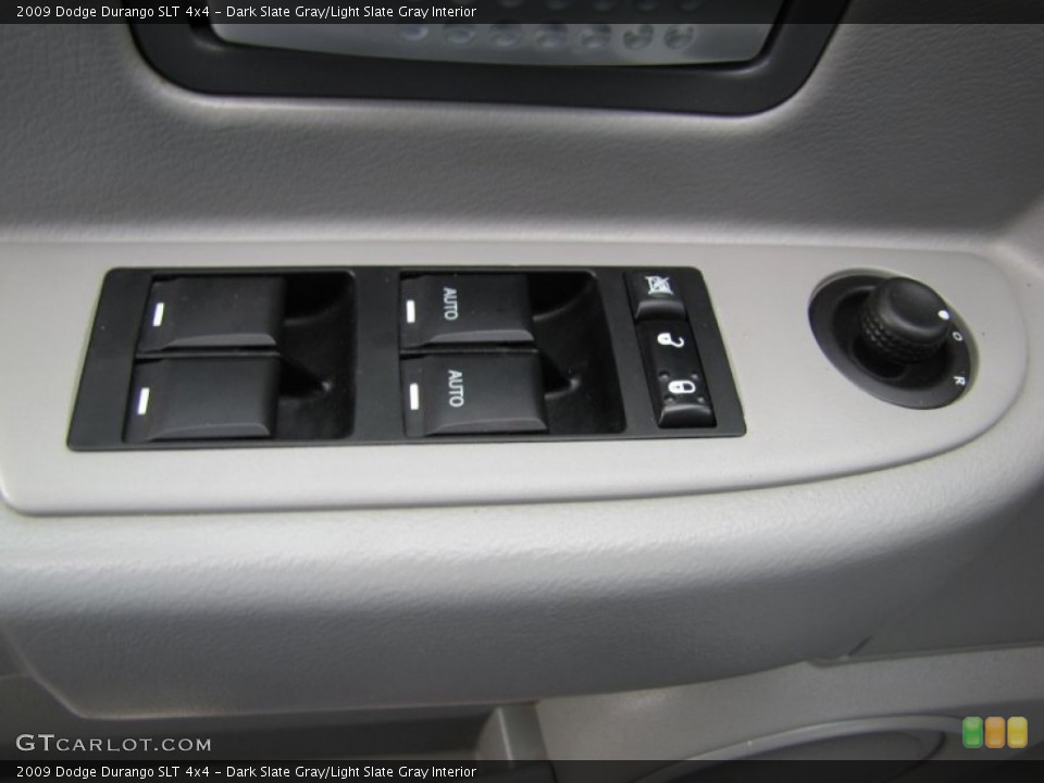 Dark Slate Gray/Light Slate Gray Interior Controls for the 2009 Dodge Durango SLT 4x4 #68717704