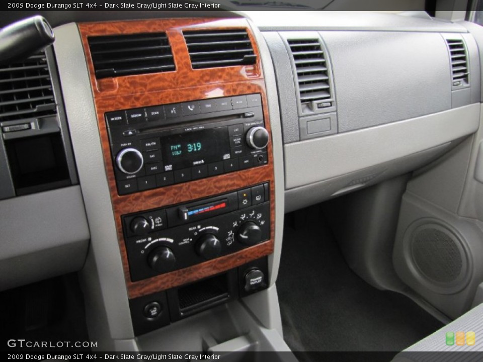Dark Slate Gray/Light Slate Gray Interior Controls for the 2009 Dodge Durango SLT 4x4 #68717731