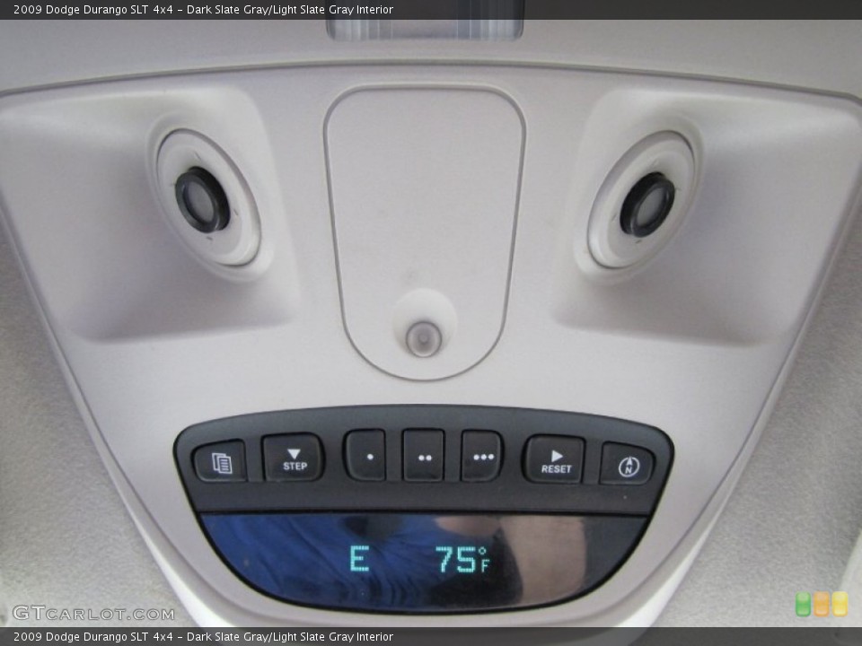 Dark Slate Gray/Light Slate Gray Interior Controls for the 2009 Dodge Durango SLT 4x4 #68717803