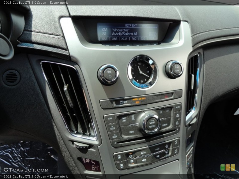 Ebony Interior Controls for the 2013 Cadillac CTS 3.0 Sedan #68717843