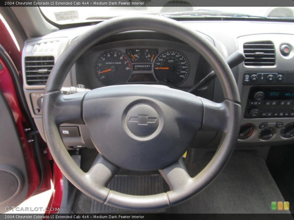 Medium Dark Pewter Interior Steering Wheel for the 2004 Chevrolet Colorado LS Extended Cab 4x4 #68718307
