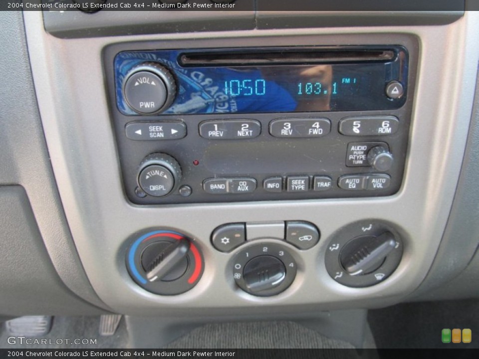 Medium Dark Pewter Interior Audio System for the 2004 Chevrolet Colorado LS Extended Cab 4x4 #68718316