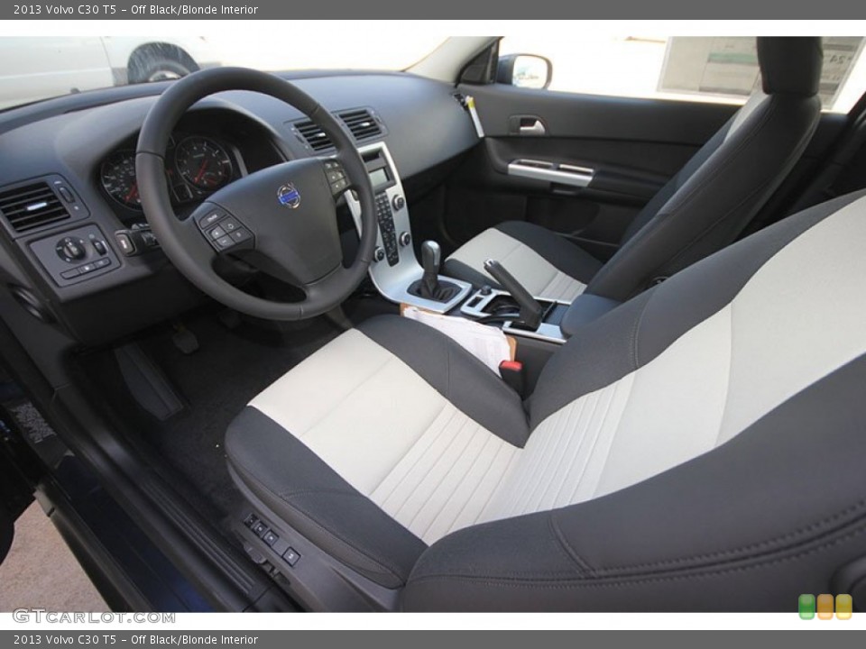 Off Black/Blonde Interior Photo for the 2013 Volvo C30 T5 #68719444