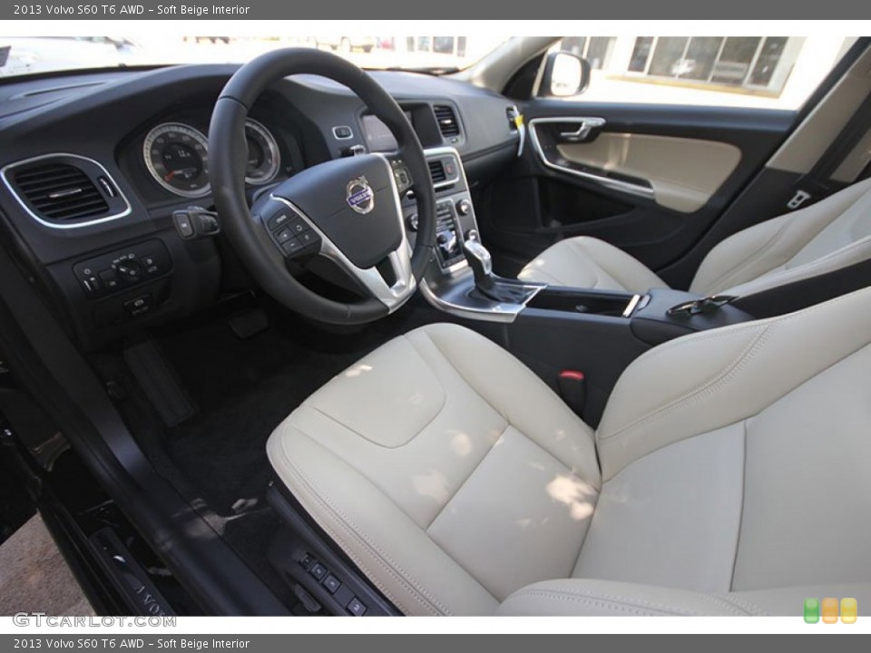 Soft Beige Interior Photo for the 2013 Volvo S60 T6 AWD #68719627