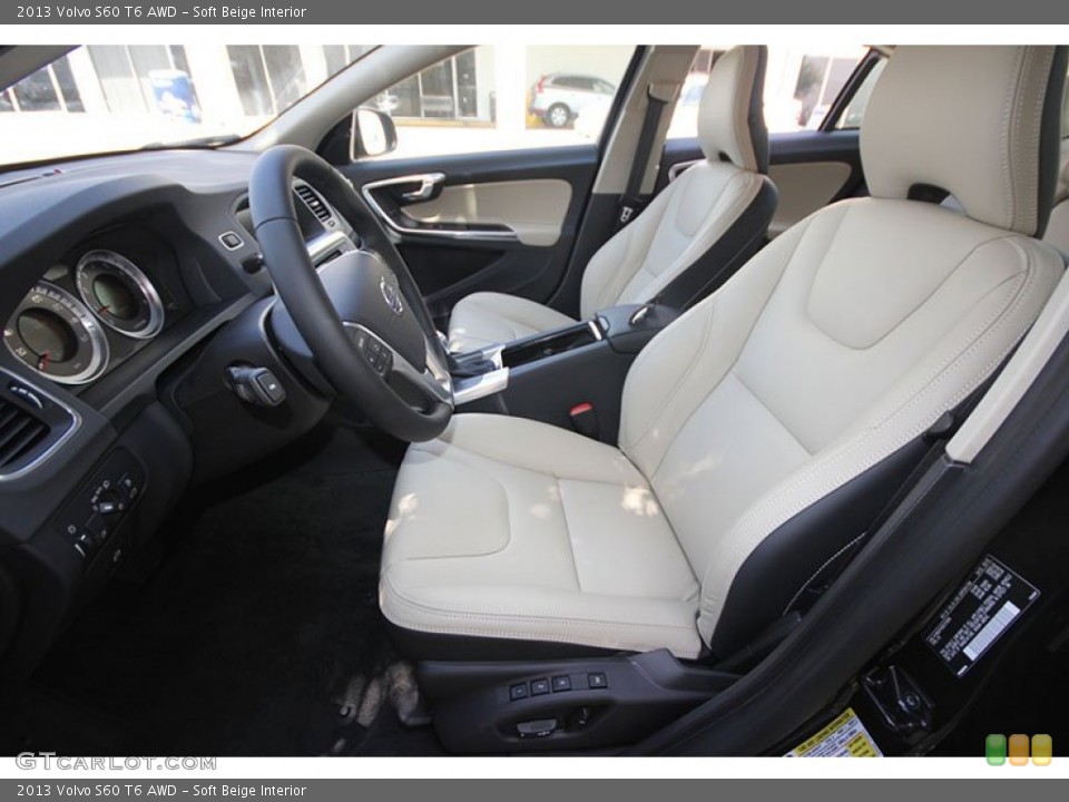 Soft Beige Interior Prime Interior for the 2013 Volvo S60 T6 AWD #68719639