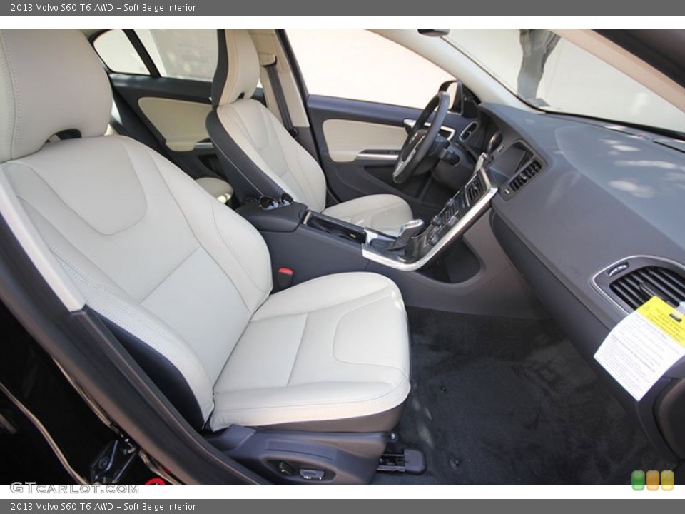 Soft Beige Interior Photo for the 2013 Volvo S60 T6 AWD #68719696