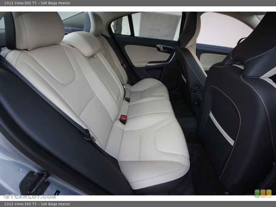 Soft Beige Interior Rear Seat for the 2013 Volvo S60 T5 #68719822