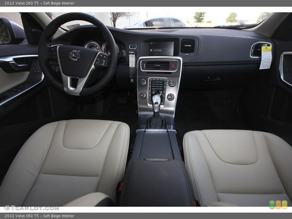 Soft Beige Interior Dashboard for the 2013 Volvo S60 T5 #68719840