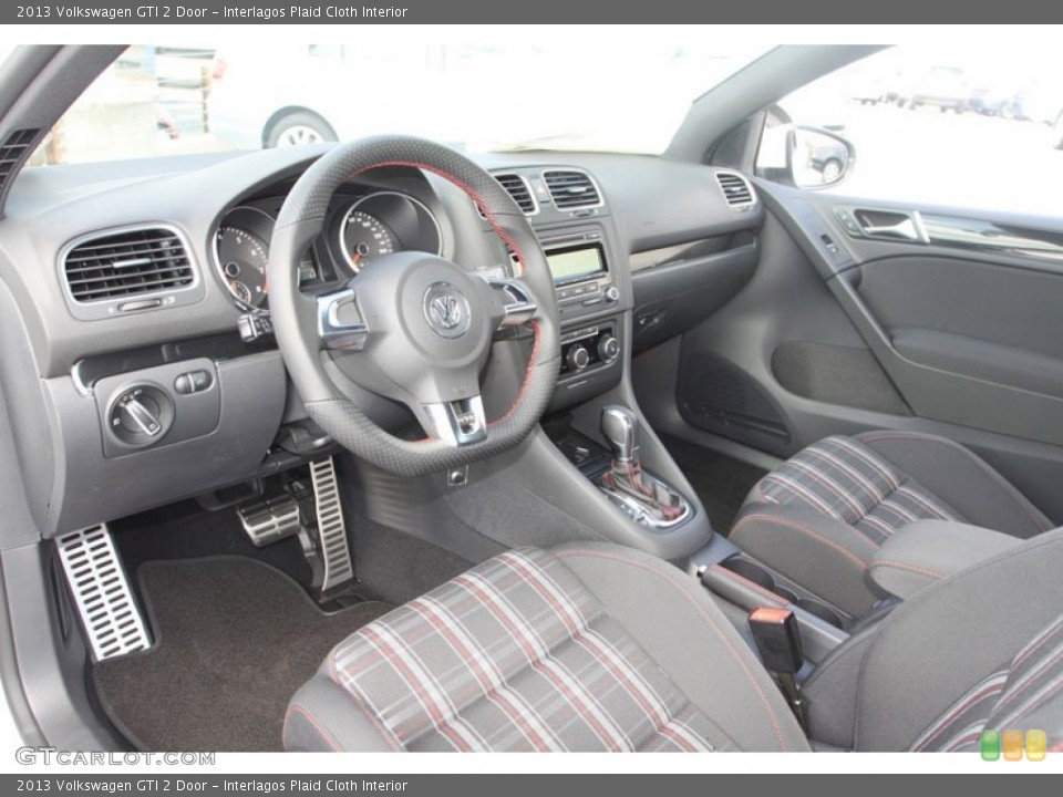 Interlagos Plaid Cloth Interior Photo for the 2013 Volkswagen GTI 2 Door #68722015