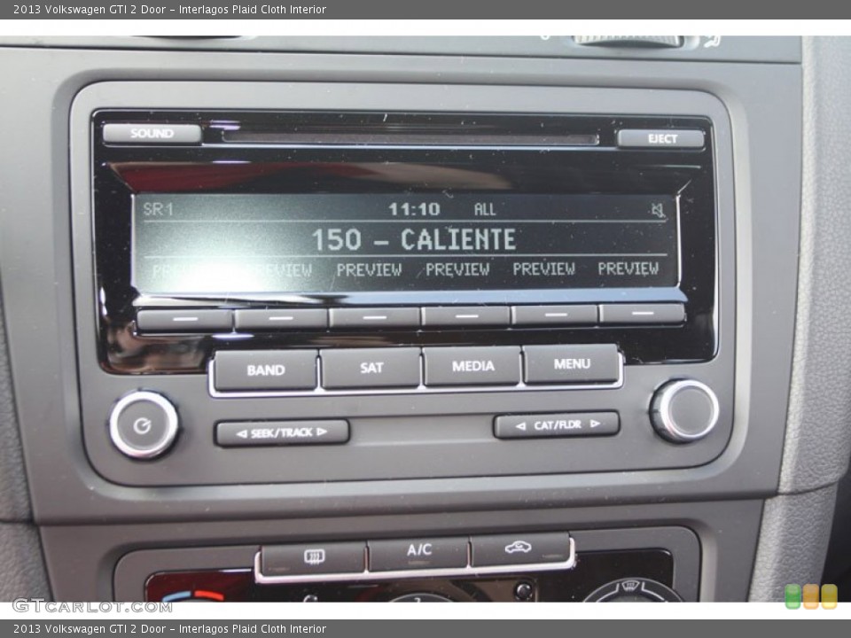Interlagos Plaid Cloth Interior Audio System for the 2013 Volkswagen GTI 2 Door #68722056