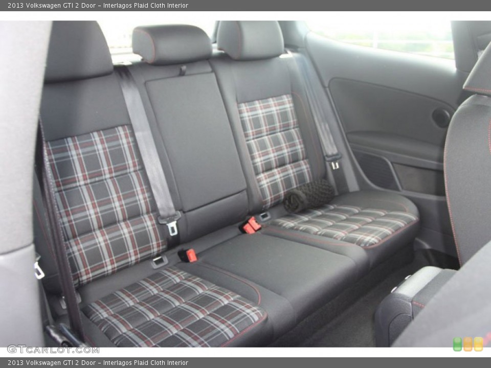 Interlagos Plaid Cloth Interior Rear Seat for the 2013 Volkswagen GTI 2 Door #68722090